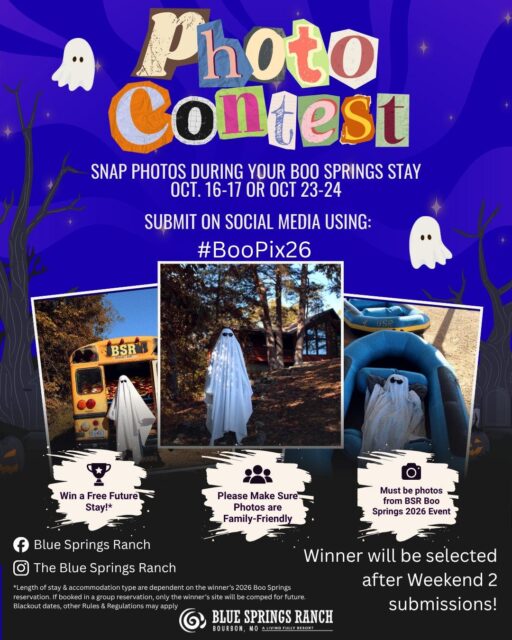 📸Photo Contest📸
Submit your best Boo Springs 2026 photos using #BooPix26 👻
Winner will be announced on Halloween, October 31🎃
#CampingSeason #spooky #FamilyFun #Halloween