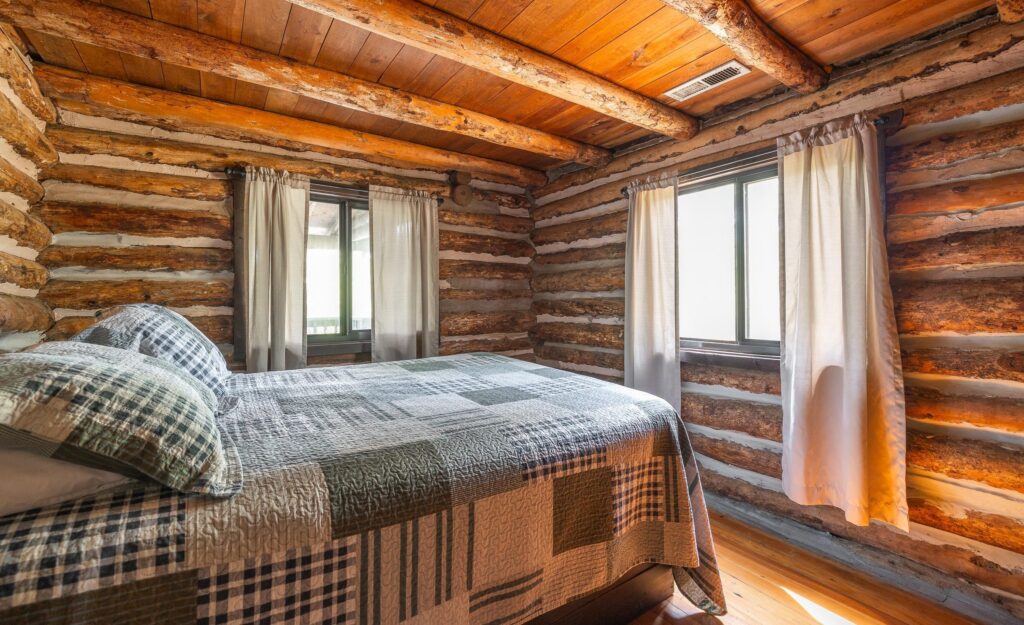 Log Cabin bedroom