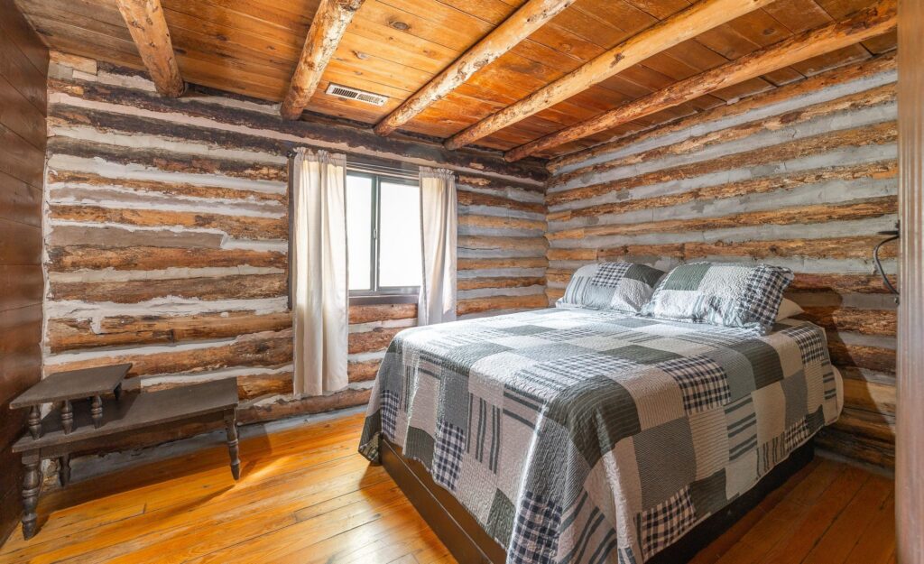Log Cabin bedroom