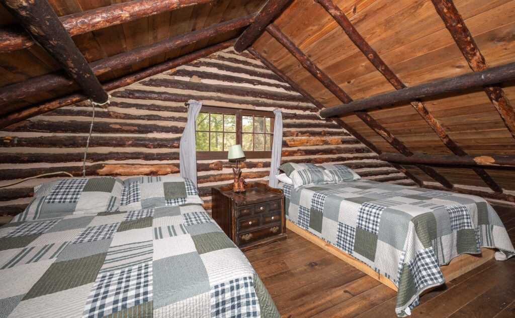 Log Cabin bedroom