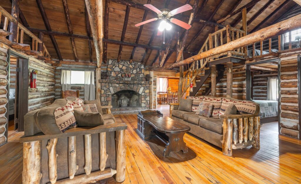 Log Cabin living room