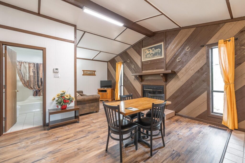 Woodland Cabins living room